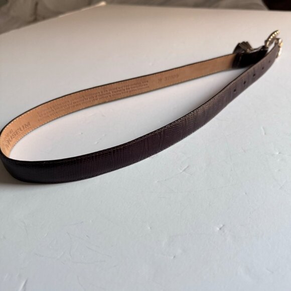 Brighton Brown Leather Belt Museum Collection M 37809 Sphinx Pegasus Vintage 90s - Picture 15 of 16